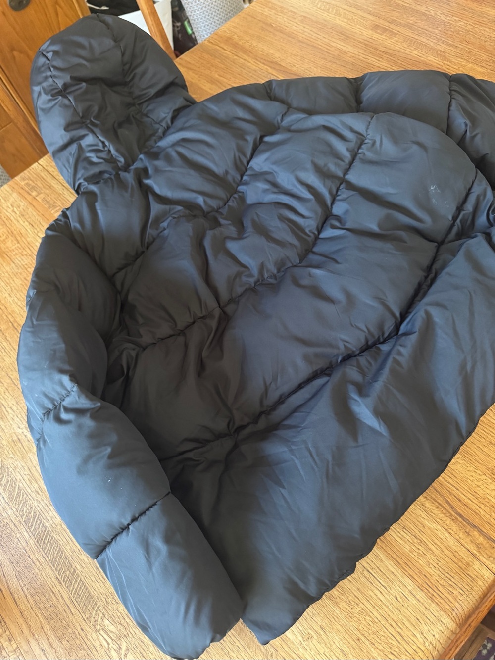 32 Degrees Heat Black Quilted Puffer Jacket Faux Fur Lined XXL - Picture 10 of 11
